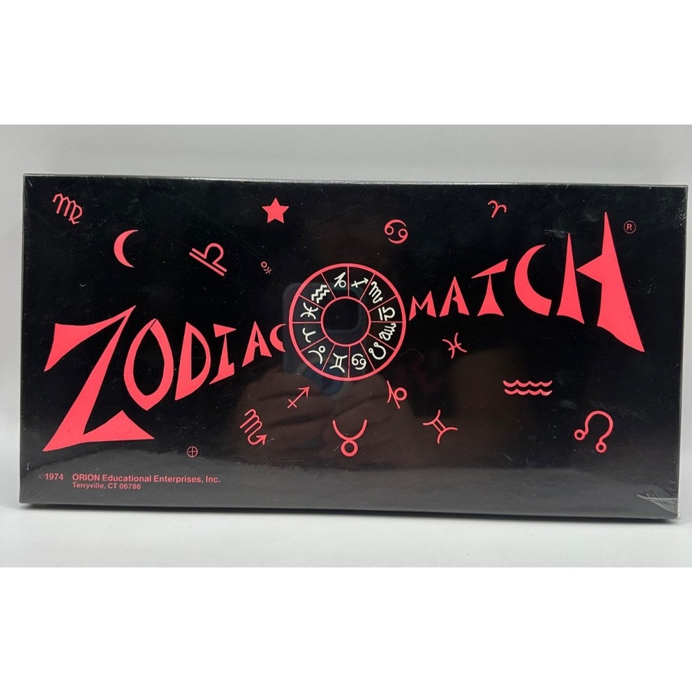 NEW 1974 Zodiac Match Symbol Matching Game Orion Educational Enterprises